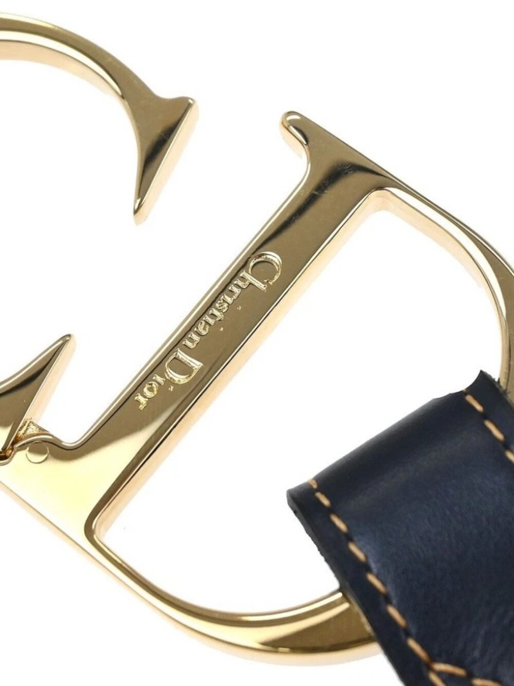 Christian Dior Trotter Belt Navy #85 - Picture 5 of 15